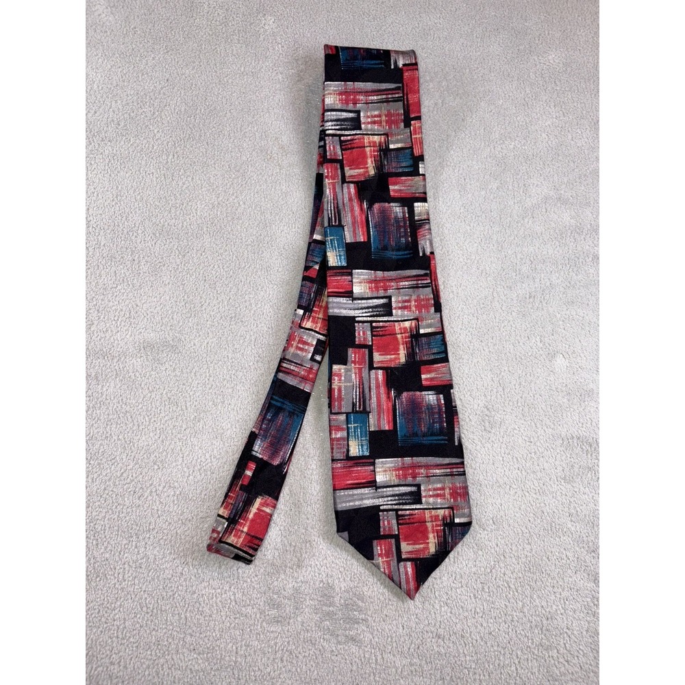 The Executive Suite Men's Necktie‎ 100% Italian Silk Wearable Art New York Tie